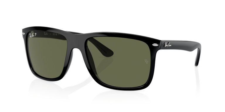 Ray-Ban sunglasses Boyfriend Two 601/58 (Lens colour: polarised green) black - 1 pair of glasses